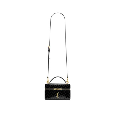 YSL GABY VANITY BAG IN PATENT LEATHER 7667310UFU71000 (18*11*6.5cm) 